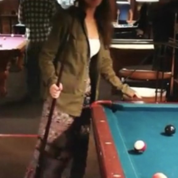 Army/Olive Green canvas flannel button up - Picture 4 of 5